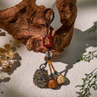 FuAttract Guardian Blessings – White Copper Pixiu Keychain with Ping An Buckle - image 1