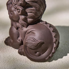 FuAttract Protection & Fortune Tea Pet — Purple Clay Pixiu Feng Shui Decor - image 4