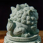 FuAttract Wealth & Prosperity Green Sandstone Pixiu Landscaping – Tea Pet & Feng Shui Decor - image 14