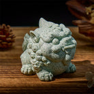 FuAttract Wealth & Prosperity Green Sandstone Pixiu Landscaping – Tea Pet & Feng Shui Decor - image 1