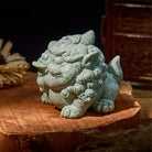 FuAttract Wealth & Prosperity Green Sandstone Pixiu Landscaping – Tea Pet & Feng Shui Decor - image 3