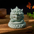 FuAttract Wealth & Prosperity Green Sandstone Pixiu Landscaping – Tea Pet & Feng Shui Decor - Rotatable Pixiu - image 9