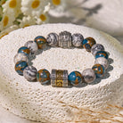 FuAttract Focus & Prosperity Cloisonne Map Stone Bracelet – Rotating Pixiu & Six Syllable Mantra - image 2