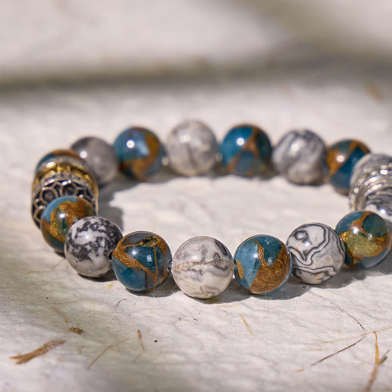 FuAttract Focus & Prosperity Cloisonne Map Stone Bracelet – Rotating Pixiu & Six Syllable Mantra - image 10