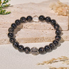FuAttract Wealth & Luck Hypersthene Bracelet with Clear Quartz & Pixiu - 8mm - image 0