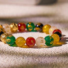 FuAttract Luck and Prosperity Multi-Color Agate Pixiu Bracelet with Om Mani Padme Hum Beads - image 4