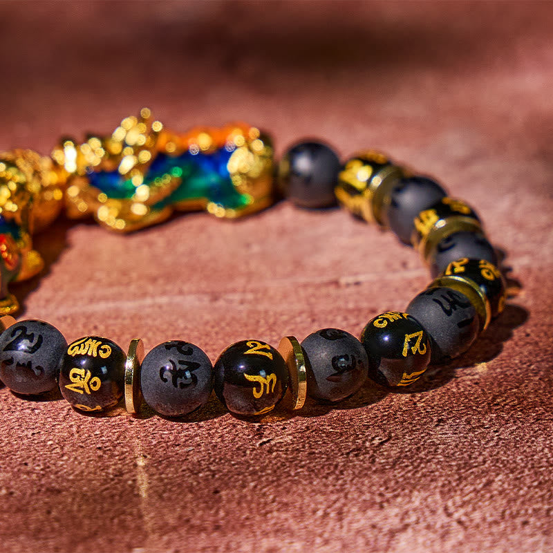 FuAttract Protection & Prosperity Gourd Charm Bracelet – Pixiu + Black Onyx Energy Beads - image 3