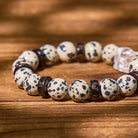 FuAttract Luck & Energy Balance Dalmatian Jasper Bracelet with Clear Quartz Pixiu - image 4