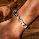FuAttract Luck & Energy Balance Dalmatian Jasper Bracelet with Clear Quartz Pixiu - image 6