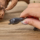 FuAttract Wealth Protection Amulet – Hand Holding Pixiu in Black Obsidian Beads Necklace - image 6