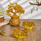 FuAttract Feng Shui Prosperity Bundle – Yellow Citrine Money Tree & Pixiu Guardians - image 3
