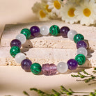 FuAttract Triple Healing Bracelet – Amethyst, Cat's Eye, Malachite with Pixiu for Prosperity - image 1