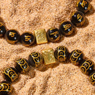 FuAttract Protection & Prosperity Bracelet – Black Onyx Lucky Coin Mantra Beads & Jade - image 5