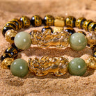 FuAttract Protection & Prosperity Bracelet – Black Onyx Lucky Coin Mantra Beads & Jade - image 13
