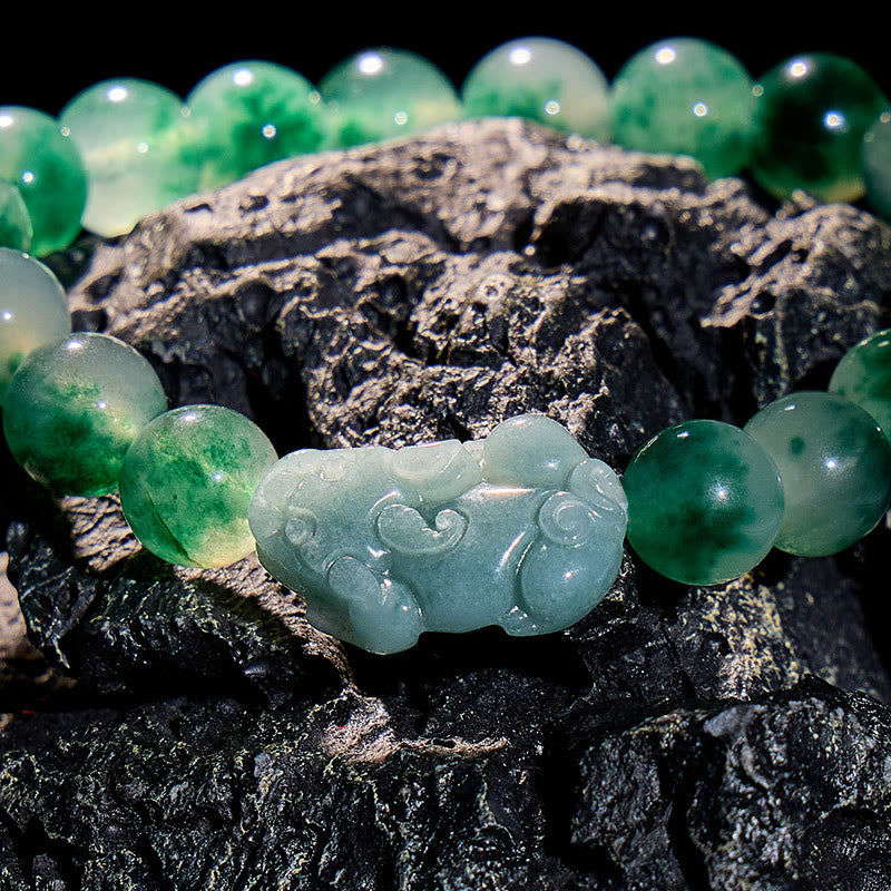 FuAttract Verdant Whisper – Bracelet of Gentle Abundance Moss Chalcedony & Jade - image 4