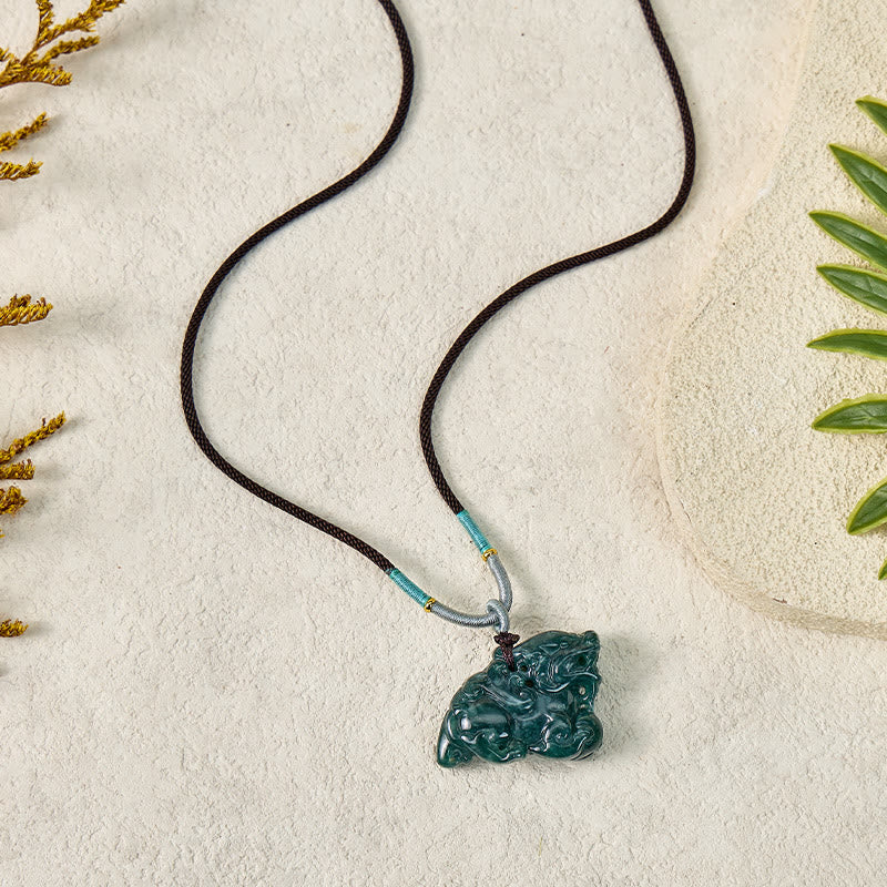 FuAttract Abundance & Luck Jade Pixiu Guardian Necklace - image 8