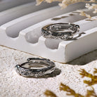 FuAttract Wealth Protection Silver Huggie Earrings – Pixiu Energy - image 3