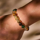 FuAttract Abundance & Prosperity Tiger's Eye Bracelet with Hetian Jade and Pixiu Charm - image 3