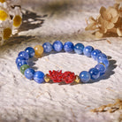 FuAttract Clarity & Prosperity Bracelet – Pixiu + Kyanite & Jade - 8mm - image 0