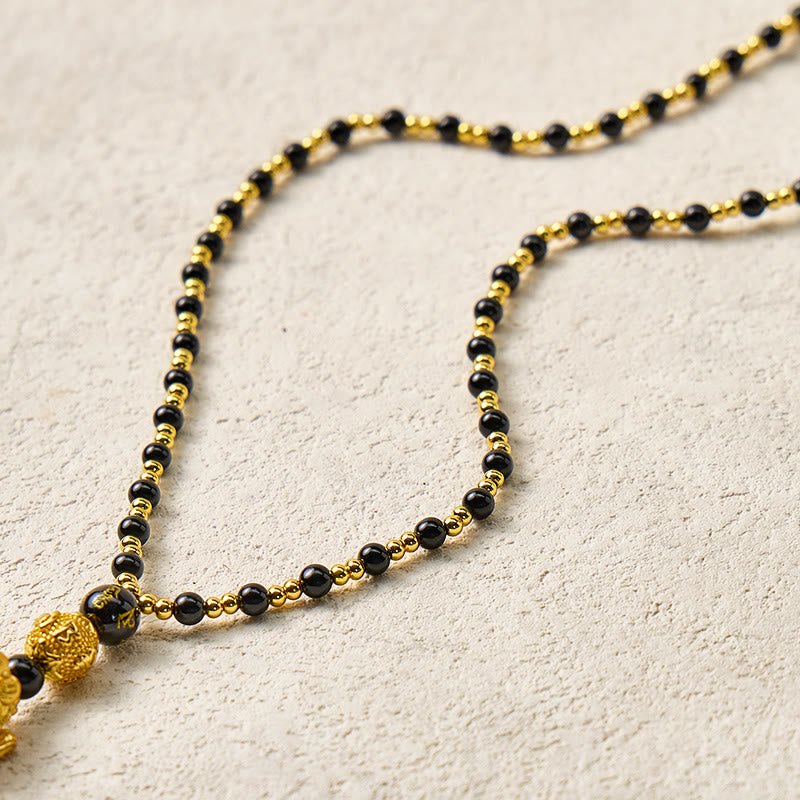 FuAttract Pixiu Obsidian Necklace for Strength, Success & Energy Shielding - image 8