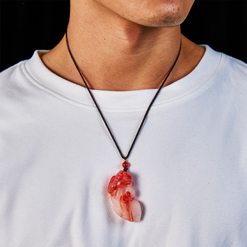 FuAttract Bloodstone Pixiu Pendant Necklace – Guardian of Power and Prosperity - image 3