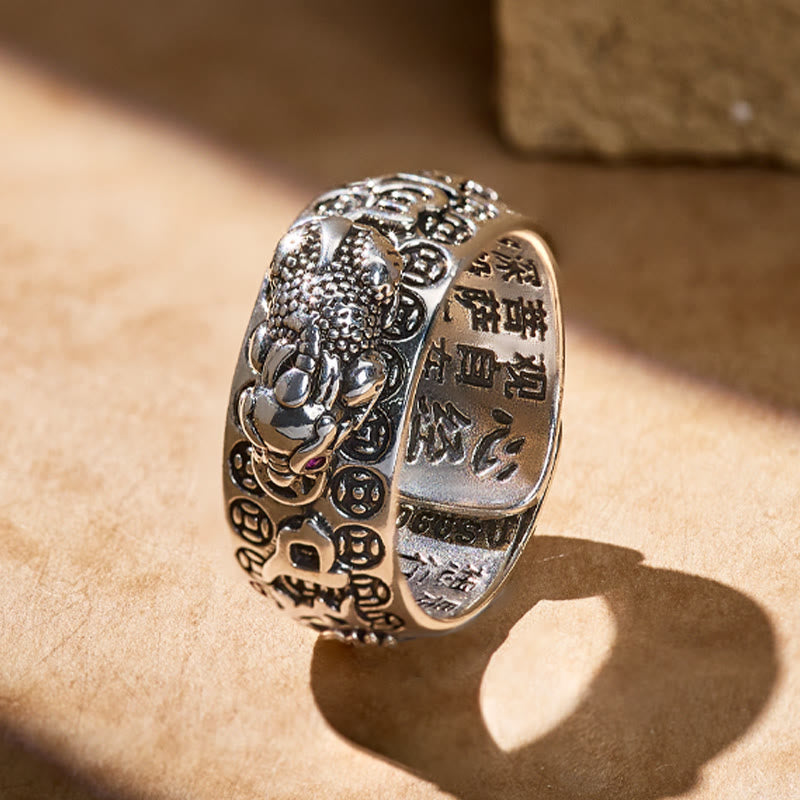 FREE Today: FengShui Pixiu Mantra Ring for Wealth Success & Protection - Silver Pixiu - image 6