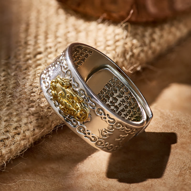 FuAttract Fortune-Attracting Om Mani Padme Hum Pixiu Ring - image 3