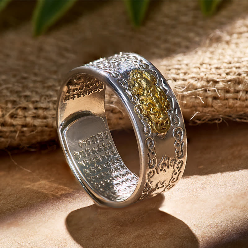 FuAttract Fortune-Attracting Om Mani Padme Hum Pixiu Ring - image 5