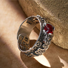 FuAttract Wealth & Protection Garnet Pixiu Blessing Mantra Ring - image 6