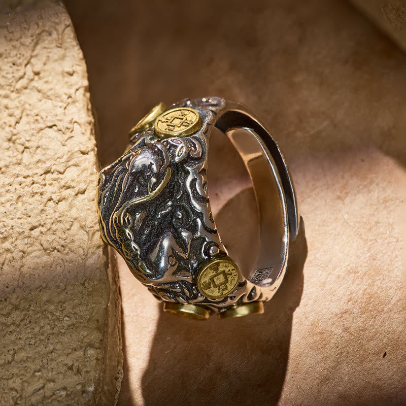 FuAttract Lucky Coin Prosperity Ring – Abundance Pixiu Edition - image 2