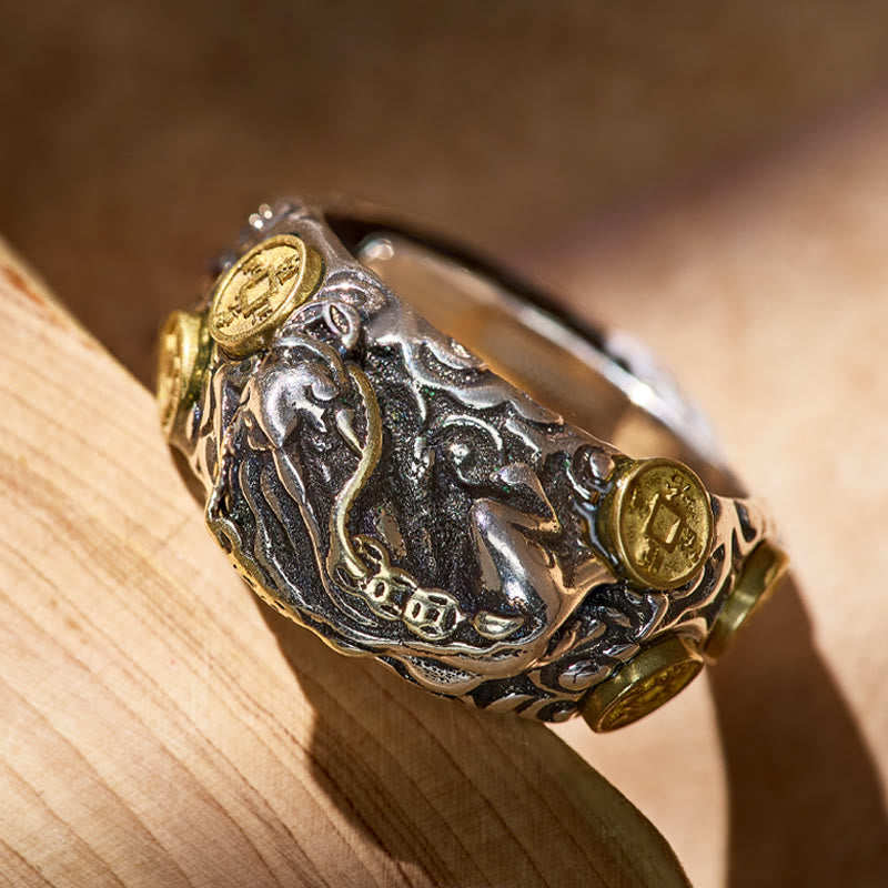 FuAttract Lucky Coin Prosperity Ring – Abundance Pixiu Edition - image 1