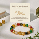 FuAttract Luck and Prosperity Multi-Color Agate Pixiu Bracelet with Om Mani Padme Hum Beads - 10mm - image 0