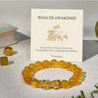 FuAttract The Ultimate Wealth Bracelet – Citrine with Pixiu Charm - 10mm - image 0