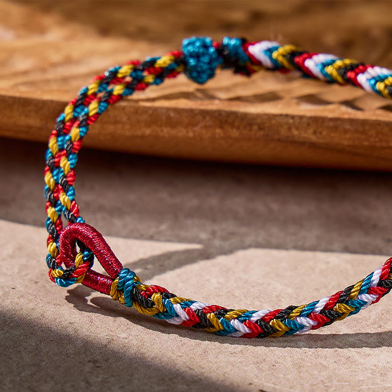 FuAttract Spiritual Woven Good Fortune Bracelet – Five Color Protection String - image 7