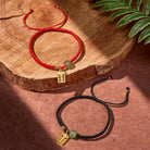 FuAttract Wealth Protection Hetian Jade Abacus Red String Bracelet - image 3