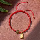 FuAttract Wealth Protection Hetian Jade Abacus Red String Bracelet - image 12