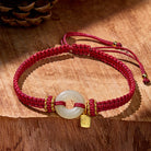 FuAttract Protection & Blessing Hetian Jade Ping An Buckle Red String Bracelet - image 10