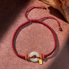 FuAttract Protection & Blessing Hetian Jade Ping An Buckle Red String Bracelet - image 12