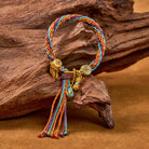 FuAttract Tibet Handmade Om Mani Padme Hum Blessing Braided String Gourd Bracelet - image 9