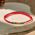 FuAttract Tibetan Lucky Protection Braided Cord Blessing Bracelet with Gold Accents - image 3