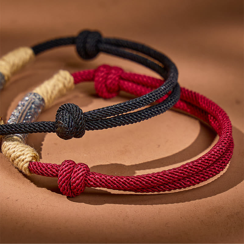 FuAttract Spiritual Energy Om Mani Padme Hum Adjustable Braided Rope Bracelet - image 13