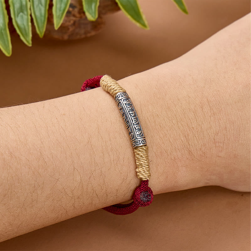 FuAttract Spiritual Energy Om Mani Padme Hum Adjustable Braided Rope Bracelet - image 12