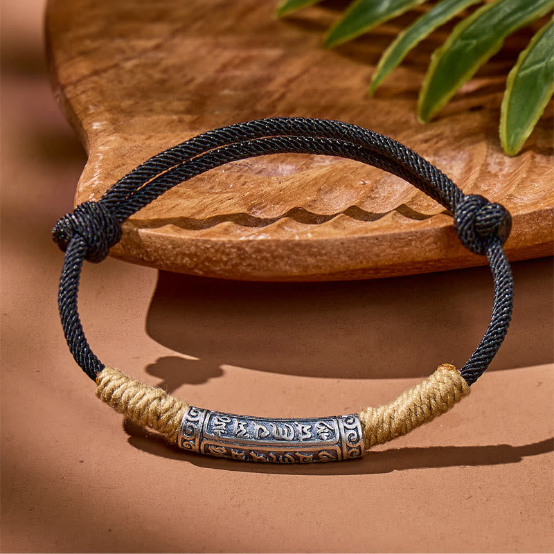 FuAttract Spiritual Energy Om Mani Padme Hum Adjustable Braided Rope Bracelet - image 1