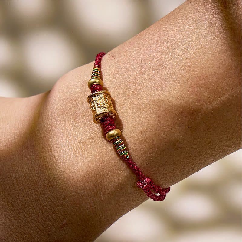 FuAttract Harmony Bloom Lotus Bead Red String Bracelet - image 5