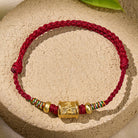 FuAttract Harmony Bloom Lotus Bead Red String Bracelet - image 3