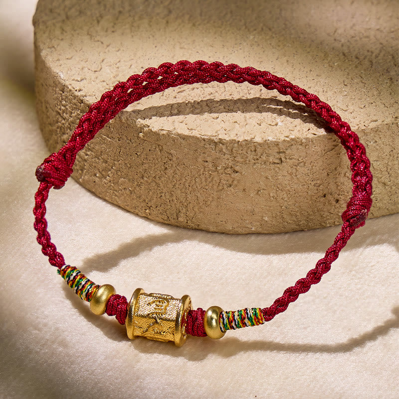FuAttract Harmony Bloom Lotus Bead Red String Bracelet - image 1