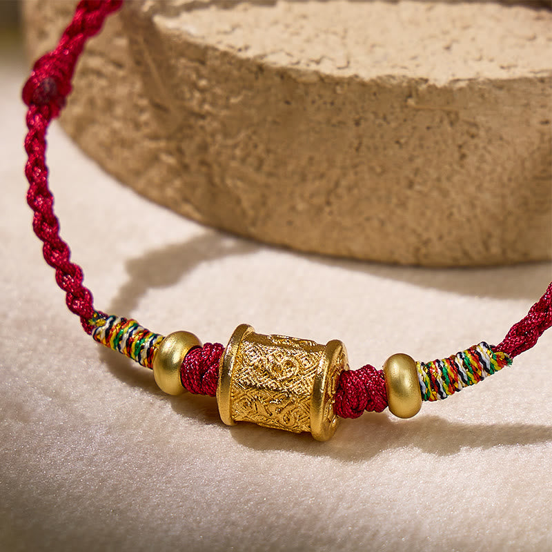 FuAttract Harmony Bloom Lotus Bead Red String Bracelet - image 3