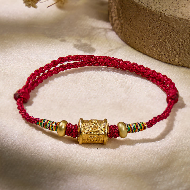 FuAttract Harmony Bloom Lotus Bead Red String Bracelet - image 1