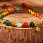 FuAttract Five‑Element Harmony Bead Tibetan Red String Bracelet - image 3