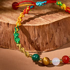 FuAttract Five‑Element Harmony Bead Tibetan Red String Bracelet - image 5